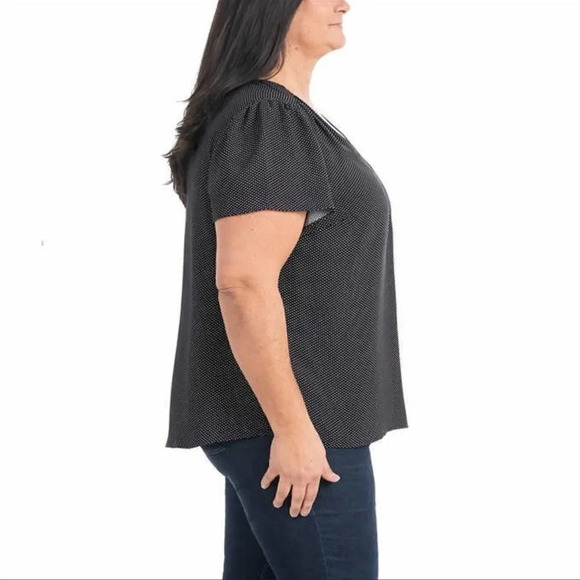 Hilary Radley ladies v-neck blouse - Picture 4 of 7